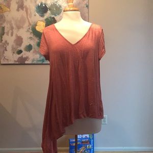 Coral asymmetrical top